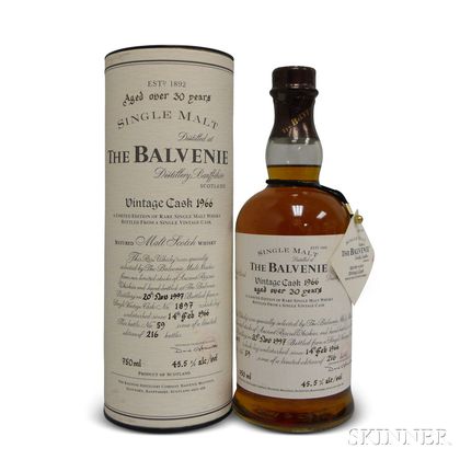 Balvenie Over 30 Years Old 1966, 1 750ml bottle (ot) 