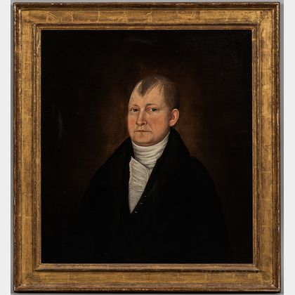 John Brewster Jr. (Connecticut/Maine, 1766-1854) Portrait of a Gentleman