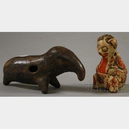 Two Pre-Columbian Animal Vessels