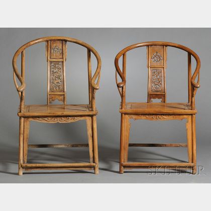 Two Armchairs with Rests