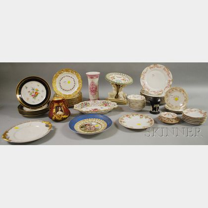 Group of Assorted Decorated Ceramic Table Items and Partial Tableware Sets