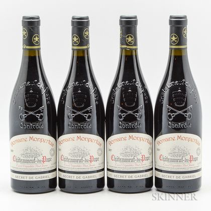 Domaine Monpertuis (Paul Jeune) Chateauneuf du Pape Secret de Gabriel Vieilles Vignes 2007, 4 bottles 