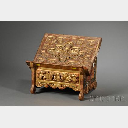 Italian Baroque-style Gilt Gesso Bible Stand
