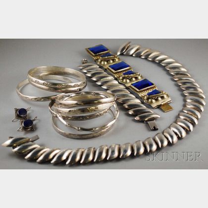Group of Mexican Sterling Silver Jewelry