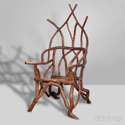 Adirondack Gothic-inspired Armchair 