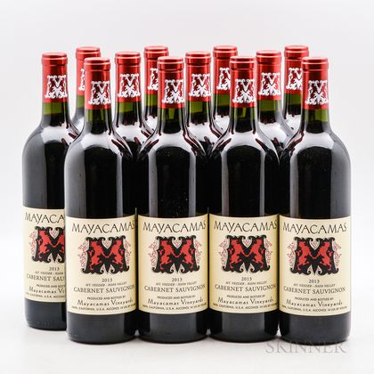 Mayacamas Vineyards Cabernet Sauvignon 2013, 12 bottles 