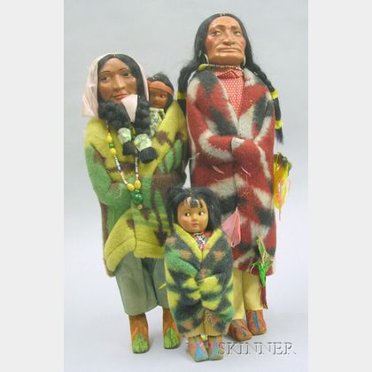 Group of Skookum and Dolls