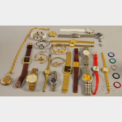 Group of Costume and Fashion Wristwatches