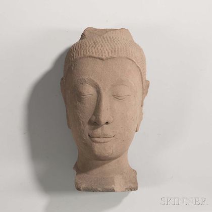 Sandstone Buddha Head