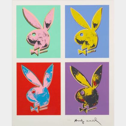 After Andy Warhol (American, 1928-1987) Playboy Bunny Logo
