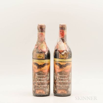 Vino Spanna Cinques Castelli di Antonio Vallana and Figlio 1967, 2 bottles 