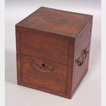 Mahogany Veneer Inlaid Box
