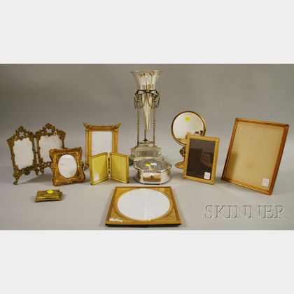 Eleven Assorted Decorative Metal Table Items