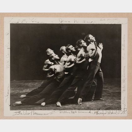 Shapiro Studios (American, 20th Century) Ted Shawn and His Men Dancers, Jacob's Pillow