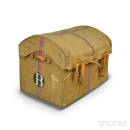 Carwood Canvas-covered Dome-top Trunk