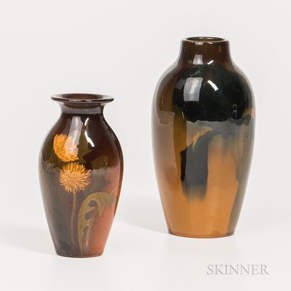 Two Rookwood Pottery Standard Glaze Vases