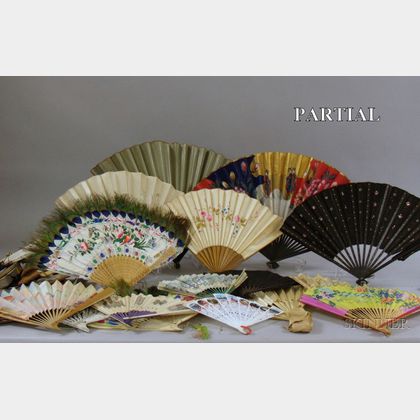 Approximately Sixty-six Assorted Hand Fans