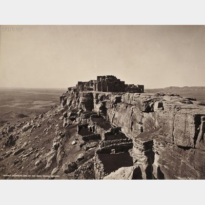 John K. Hillers (American, 1843-1925) Pueblo of Wolpi, One of the Moki Towns, Arizona