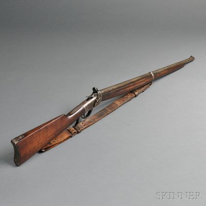 Martially Marked Winchester Model 1885 Low Wall Winder Musket
