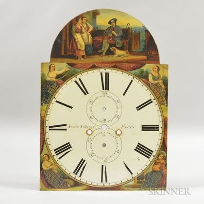 Elgin Paint-decorated Sheet Iron Clock Face