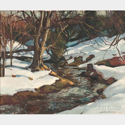 William Lester Stevens (American, 1888-1969) Winter Stream