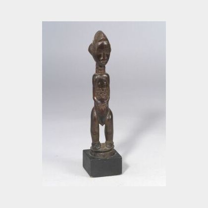 African Carved Wood Male Figure