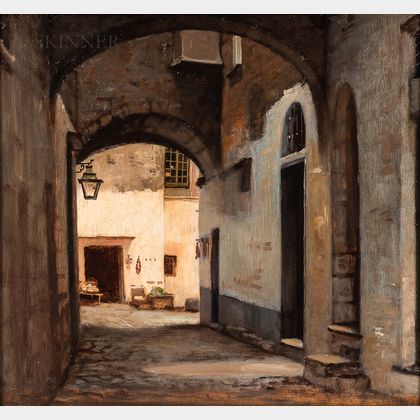 William Morris Hunt (American, 1824-1879) San Remo