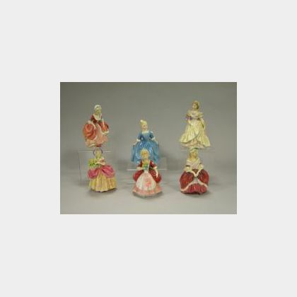 Six Royal Doulton Ceramic Figures