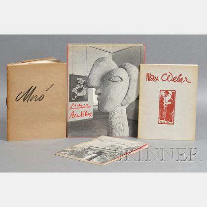 Lot of Four Modern Art Books: Lloyd Goodrich, Max Weber: Retrospective Exhibition [Catalogue]
