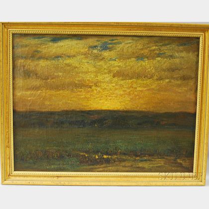 William Otis Swett, Jr. (American, 1859-1938) Sunset Landscape.