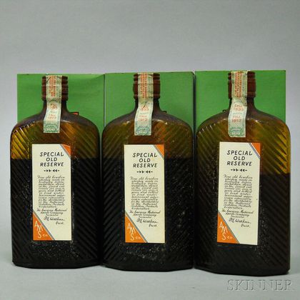 American Medicinal Spirits Company Special Old Reserve 1917, 3 pint bottles (oc) 