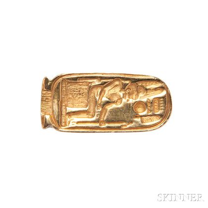 18kt Gold Egyptian Revival Ring