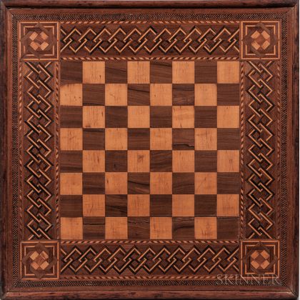 Marquetry Inlaid Game Board