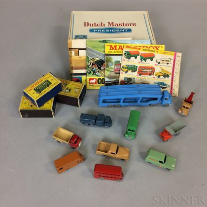 Small Group of Lesney "Matchbox" Cars and Trucks