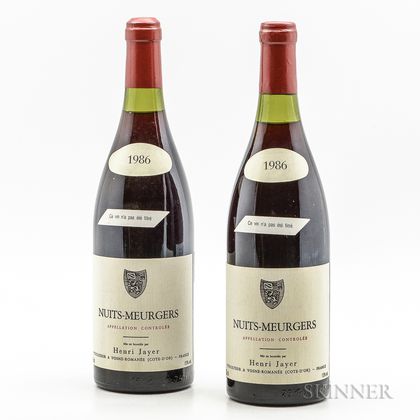 Henri Jayer Nuits Meurgers 1986, 2 bottles 