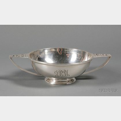 Richard Dimes Company Sterling Arts & Crafts Quaich-form Bowl