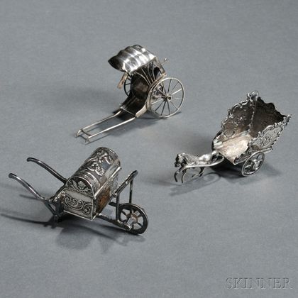 Three Continental Silver Miniatures