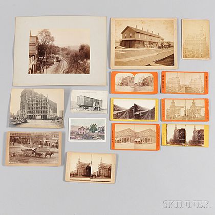 Thirteen Photographs of Telegraph Buildings