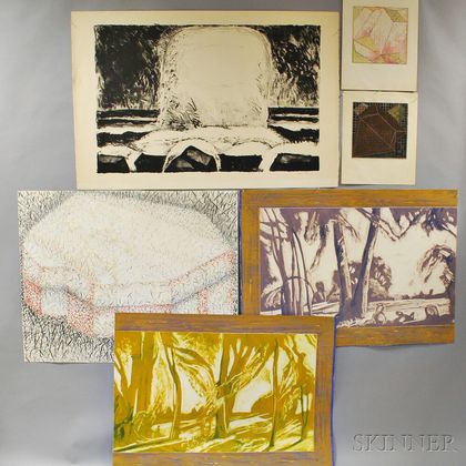 Large Group of Unframed Works on Paper