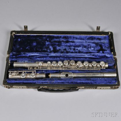 American Silver Flute, W.R. Meinell, New York