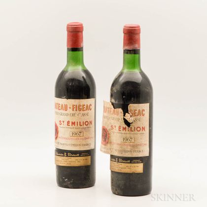 Chateau Figeac 1967, 2 bottles 