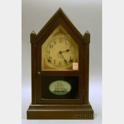 Sessions Mahogany-cased Steeple Clock
