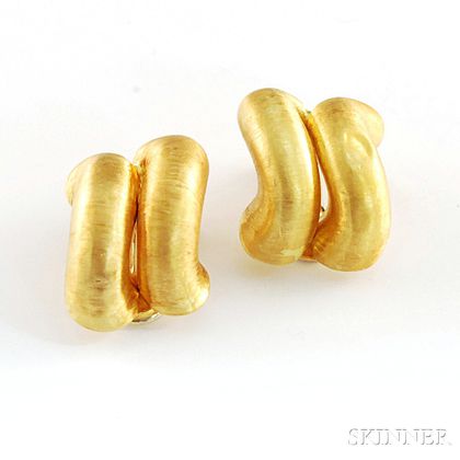 Pair of Buccellati 18kt Gold Earrings