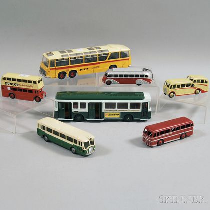 Seven Meccano Dinky Toys Die-cast Metal Vehicles