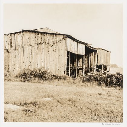 Walker Evans (American, 1903-1975) Two Works Depicting Rural Buildings in Maine, Possibly Cranberry Island