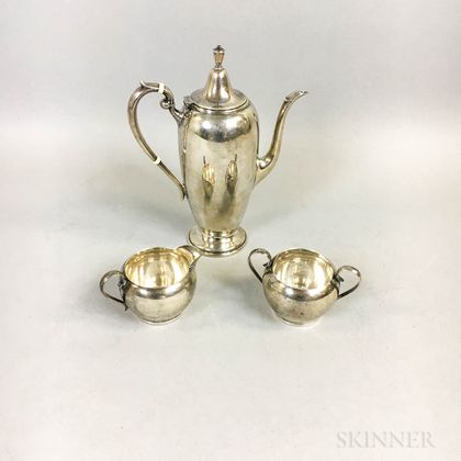 Gorham Three-piece Sterling Silver Coffee Set