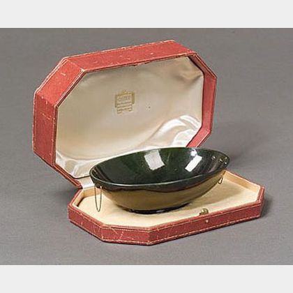 Art Deco Nephrite Bowl, Cartier