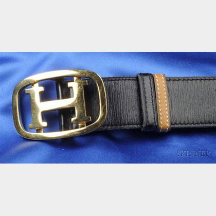 Box Leather Belt, Hermes