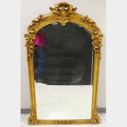 Rococo-style Carved Giltwood Pier Mirror