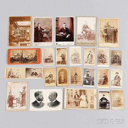 Twenty-five Photographs of Telegraph Operators